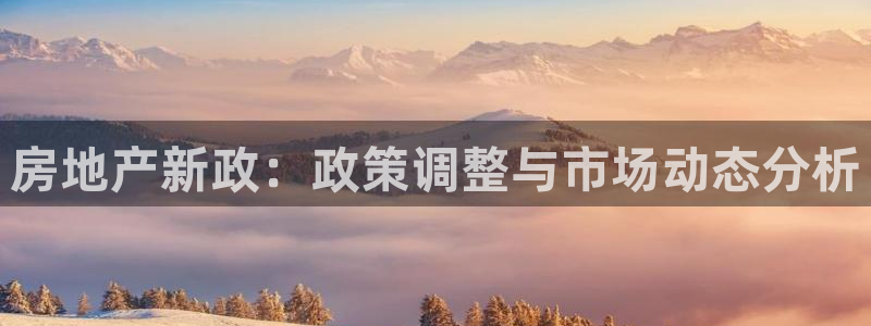 天狮娱乐优惠：房地产新政：政策调整与市场动态分析