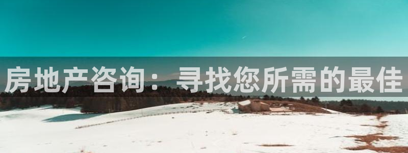 天狮娱乐557448：房地产咨询：寻找您所需的最佳