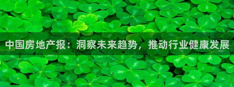 天狮娱乐app：中国房地产报：洞察未来趋势，推动行业健康发展