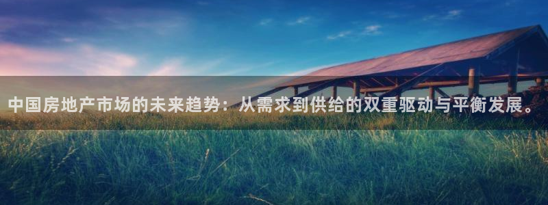天狮娱乐彩票：中国房地产市场的未来趋势：从需求到供给的双重驱
