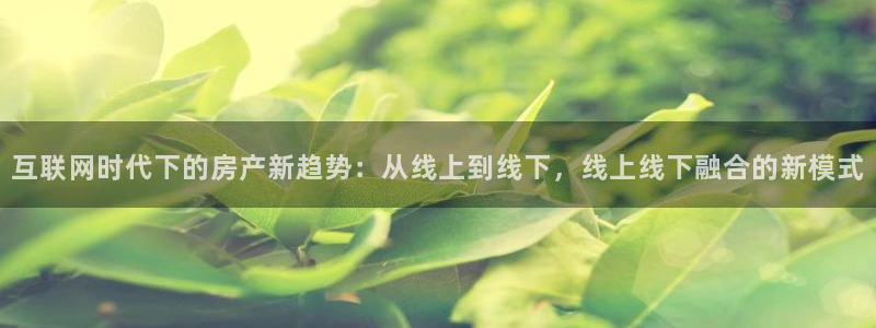 天豪娱乐会所狮山：互联网时代下的房产新趋势：从线上到线下，线