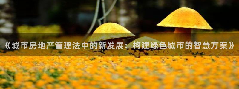 天狮娱乐分分：《城市房地产管理法中的新发展：构建绿色城市的智