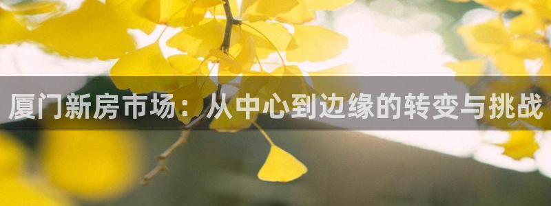 天狮娱乐招商扣：厦门新房市场：从中心到边缘的转变与挑战