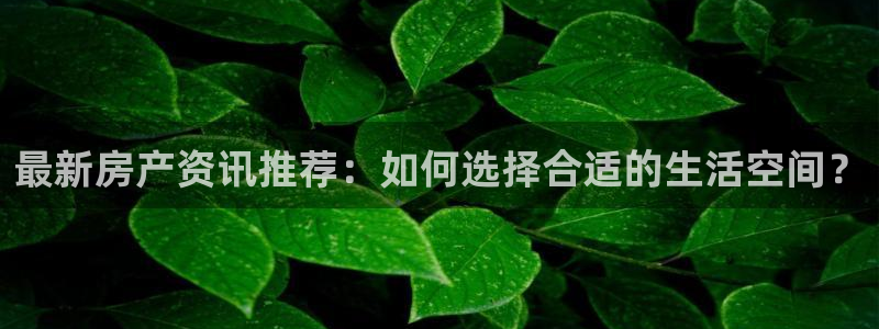 天狮娱乐 23976实z力：最新房产资讯推荐：如何选择合适的