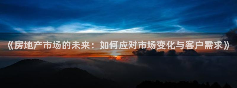 天狮娱乐平台怎么样：《房地产市场的未来：如何应对市场变化与客