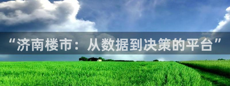 天狮娱乐指尖下：“济南楼市：从数据到决策的平台”