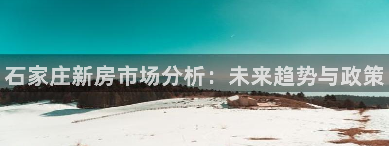 天狮娱乐工资：石家庄新房市场分析：未来趋势与政策